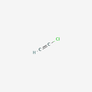molecular formula C2HCl B1205976 Chloroethyne CAS No. 593-63-5
