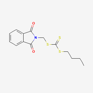 molecular formula C14H15NO2S3 B12059781 Phthalimidomethyl butyl trithiocarbonate CAS No. 19194-21-9