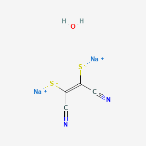 molecular formula C4H2N2Na2OS2 B12059791 Disodium dimercaptomaleonitrile hydrate 