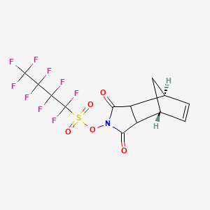 molecular formula C13H8F9NO5S B12059828 N-Hydroxy-5-norbornene-2 3-dicarboximid& 