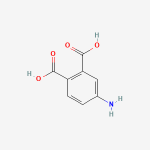 molecular formula C8H7NO4 B1205983 4-Aminophthalic acid CAS No. 5434-21-9