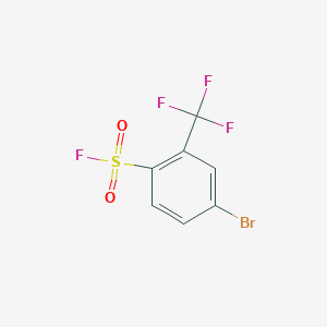 molecular formula C7H3BrF4O2S B12059864 4-Bromo-2-(trifluoromethyl)benzene-1-sulfonyl fluoride 