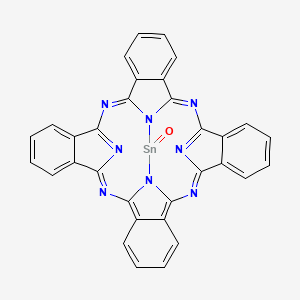 molecular formula C32H16N8OSn B12059867 Stannyl(iv)-phthalocyanine 