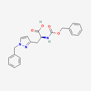 molecular formula C21H21N3O4 B12059923 Nalpha-Z-Nim-benzyl-L-histidine 
