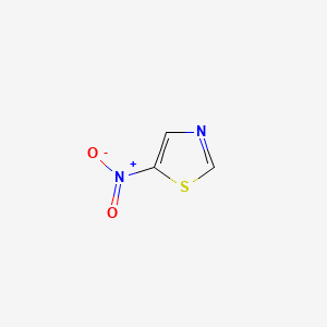 molecular formula C3H2N2O2S B1205993 5-Nitrothiazole CAS No. 14527-46-9