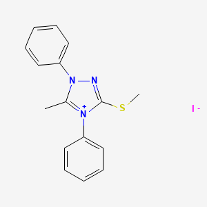 molecular formula C16H16IN3S B12059952 5-Methyl-3-(methylthio)-1,4-diphenyl-1H-1,2,4-triazolium iodide CAS No. 38054-60-3
