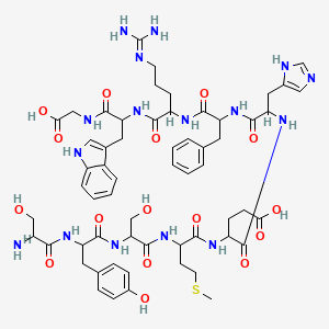 molecular formula C59H78N16O16S B12060015 H-Ser-Tyr-Ser-Met-Glu-His-Phe-Arg-Trp-Gly-OH 