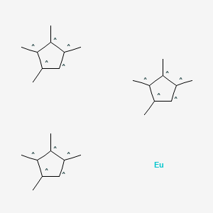 molecular formula C27H39Eu B12060023 Tris(tetramethylcyclopentadienyl)europium(III), 99.9% 