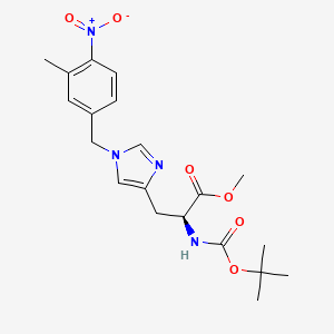 molecular formula C20H26N4O6 B12060040 N-Boc-3-(3-methyl-4-nitrobenzyl)-L-histidine methyl ester 