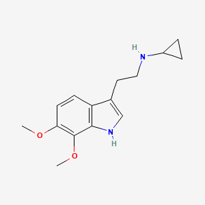 molecular formula C15H20N2O2 B1206006 N-Cyclopropyl-6,7-dimethoxytryptamine CAS No. 74126-27-5