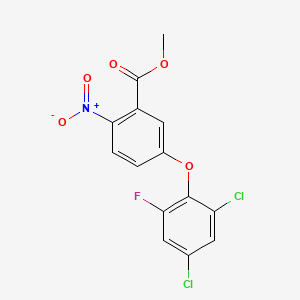 Methyl 5-(2,4-dichloro-6-fluorophenoxy)-2-nitrobenzoate