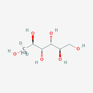 molecular formula C6H14O6 B12060116 D-Mannitol-13C,d2 
