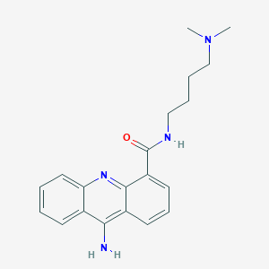 molecular formula C20H24N4O B1206012 9-Amino-(N-(2-dimethylamino)butyl)acridine-4-carboxamide CAS No. 91549-79-0
