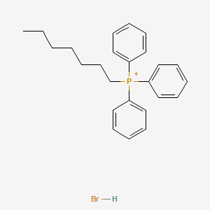 molecular formula C25H31BrP+ B12060131 heptyl(triphenyl)phosphanium;hydrobromide 
