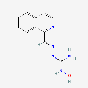 molecular formula C11H11N5O B1206019 1-Hydroxy-2-(isoquinolin-1-ylmethylideneamino)guanidine 