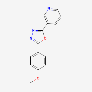 2-(4-Methoxyphenyl)-5-(3-pyridinyl)-1,3,4-oxadiazole
