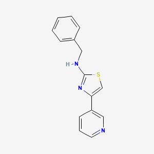 molecular formula C15H13N3S B1206028 N-(phenylmethyl)-4-(3-pyridinyl)-2-thiazolamine 