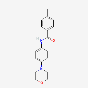 molecular formula C18H20N2O2 B1206032 4-methyl-N-[4-(4-morpholinyl)phenyl]benzamide CAS No. 5620-26-8