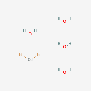 molecular formula Br2CdH8O4 B12060349 Cadmium (II) bromide,hydrous 