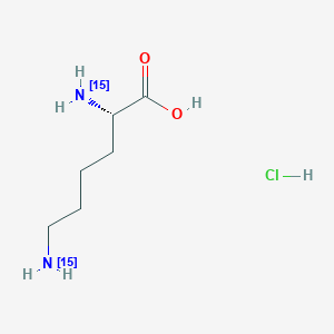 molecular formula C6H15ClN2O2 B12060364 L-Lysine-15N2 (hydrochloride) CAS No. 204451-51-4