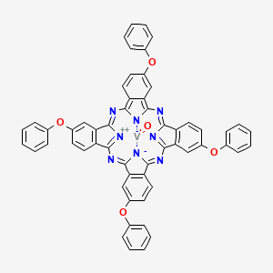 molecular formula C56H32N8O5V B12060365 Vanadyl 2,9,16,23-tetraphenoxy-29H,31H-phthalocyanine 