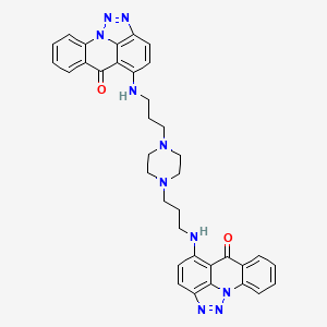 molecular formula C36H34N10O2 B1206043 Temacrazine CAS No. 197840-96-3