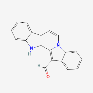 molecular formula C19H12N2O B1206047 Homofascaplysin C CAS No. 132911-52-5