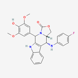 molecular formula C27H24FN3O5 B1206048 Fluoroanilino-azatoxin 