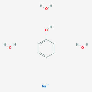 molecular formula C6H12NaO4 B12060503 Phenol, sodium salt, trihydrate 