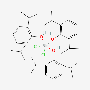 molecular formula C36H54Cl2NbO3 B12060508 Tris(2,6-diisopropylphenoxy)niobium(V) chloride 