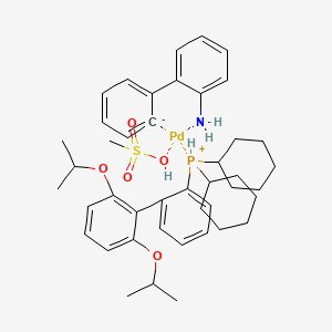 molecular formula C43H58NO5PPdS B12060557 RuPhos-Pd-G3 GT capsule 