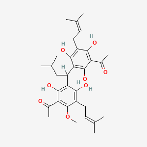 molecular formula C32H42O8 B1206056 Acrovestone CAS No. 24177-16-0