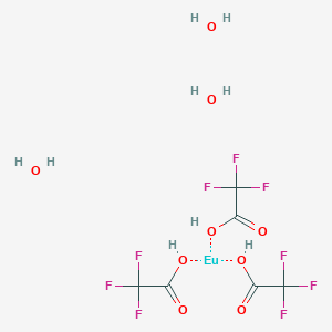 molecular formula C6H6EuF9O9 B12060575 Europium(3+) trifluoroacetate--water (1/3/3) CAS No. 94079-71-7