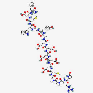 molecular formula C94H128N22O31S2 B12060589 Pyr-arg-pro-pro-met-glu-glu-glu-glu-glu-ala-tyr-gly-trp-met-asp-phe-NH2 
