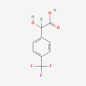 molecular formula C9H7F3O3 B1206065 4-(Trifluoromethyl)mandelic acid CAS No. 395-35-7