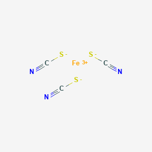 molecular formula C3FeN3S3 B1206067 Ferric thiocyanate CAS No. 4119-52-2