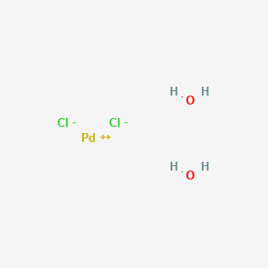molecular formula Cl2H4O2Pd B1206069 Palladium chloride dihydrate CAS No. 10038-97-8