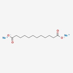 molecular formula C12H20Na2O4 B1206073 Disodium dodecanedioate CAS No. 31352-39-3