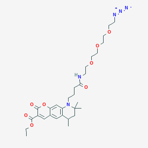 molecular formula C30H43N5O8 B12060738 ATTO 425 azide CAS No. 1609584-73-7