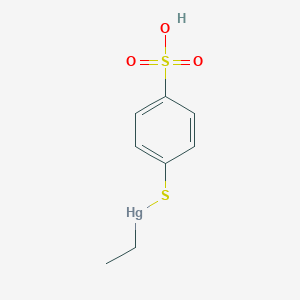 molecular formula C8H10HgO3S2 B1206074 Thimerfonate CAS No. 33305-56-5