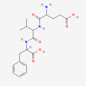 molecular formula C19H27N3O6 B12060745 Glutamylvalylphenylalanine 