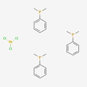molecular formula C24H33Cl3P3Re B12060758 dimethyl(phenyl)phosphane;trichlororhenium 