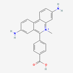 molecular formula C21H18N3O2+ B1206077 Carboxydimidium CAS No. 66442-94-2