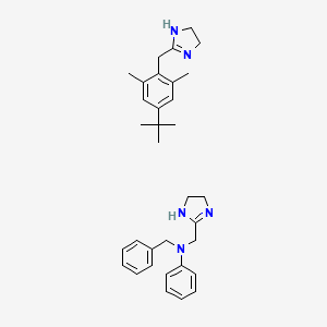 molecular formula C33H43N5 B1206080 Nospilin CAS No. 78308-48-2