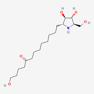 molecular formula C18H35NO5 B1206085 Broussonetine D CAS No. 173220-08-1