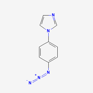 molecular formula C9H7N5 B1206087 1-(4-Azidophenyl)imidazole CAS No. 71510-50-4