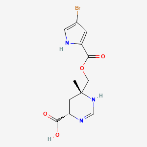 molecular formula C12H14BrN3O4 B1206088 manzacidin A CAS No. 134029-41-7