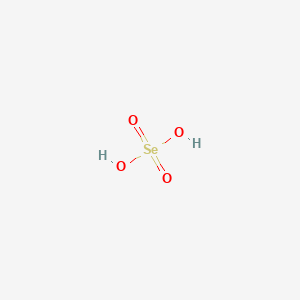 molecular formula H2O4Se B1206089 Selenic acid CAS No. 7783-08-6