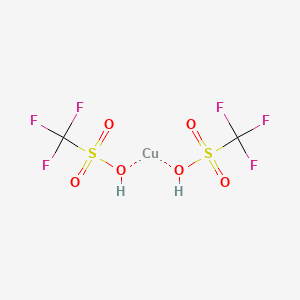 molecular formula C2H2CuF6O6S2 B12060890 Bis(((trifluoromethyl)sulfonyl)oxy)copper 