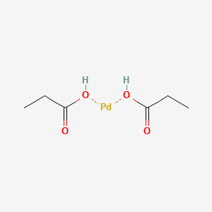 molecular formula C6H12O4Pd B12060956 Bis(propionyloxy)palladium 